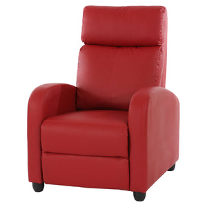 Fernsehsessel Denver Kunstleder ~ rot
