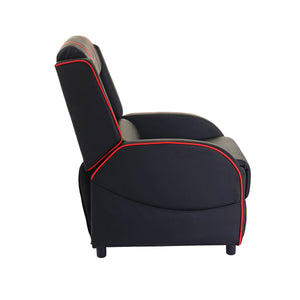 Fernsehsessel Racer Relaxsessel TV-Sessel Gaming-Sessel ~ schwarz/rot