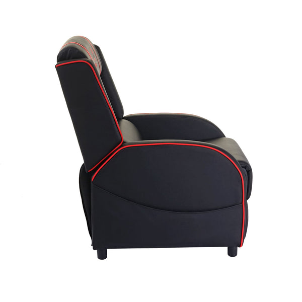 Fernsehsessel Racer Relaxsessel TV-Sessel Gaming-Sessel ~ schwarz/rot
