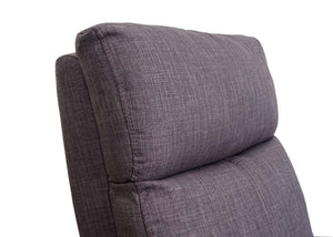 Fernsehsessel Sessel mit Liegefunktion Stoff/Textil ~ grau-braun
