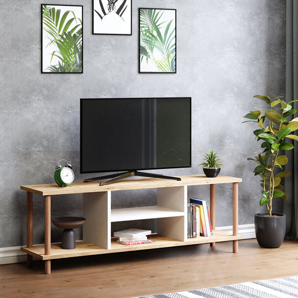 Fernsehtisch Ærøskøbing mit 2 Ablagefächern 43x120x29cm