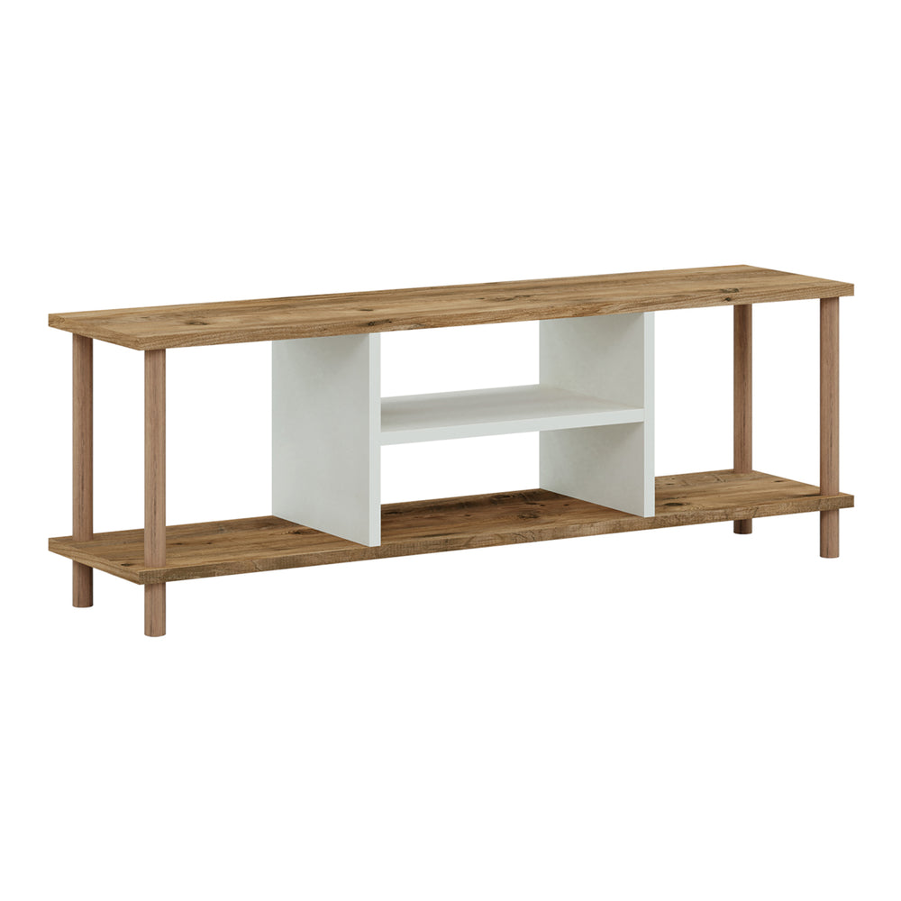 Tavolo TV Ærøskøbing con 2 vani portaoggetti 43x120x29 cm