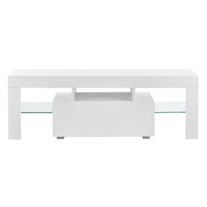 LED Fernsehtisch Grimsey 130x40x38 cm mit Schublade