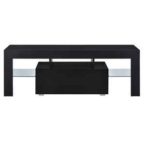 LED Fernsehtisch Grimsey 130x40x38 cm mit Schublade