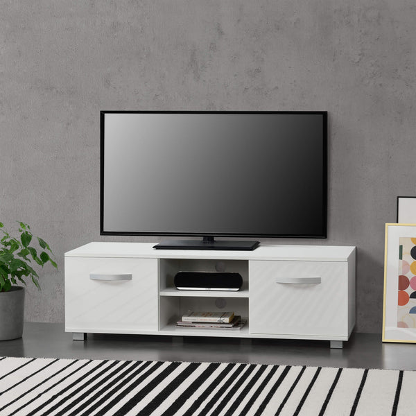 Frensehtisch Laugar 120x40x38 cm mit Schranktüren