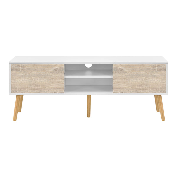 Fernsehtisch Eskilstuna 120 x 29.5 x 46.5 cm mit 2 Schranktüren