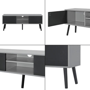 Fernsehtisch Eskilstuna 120 x 29.5 x 46.5 cm mit 2 Schranktüren