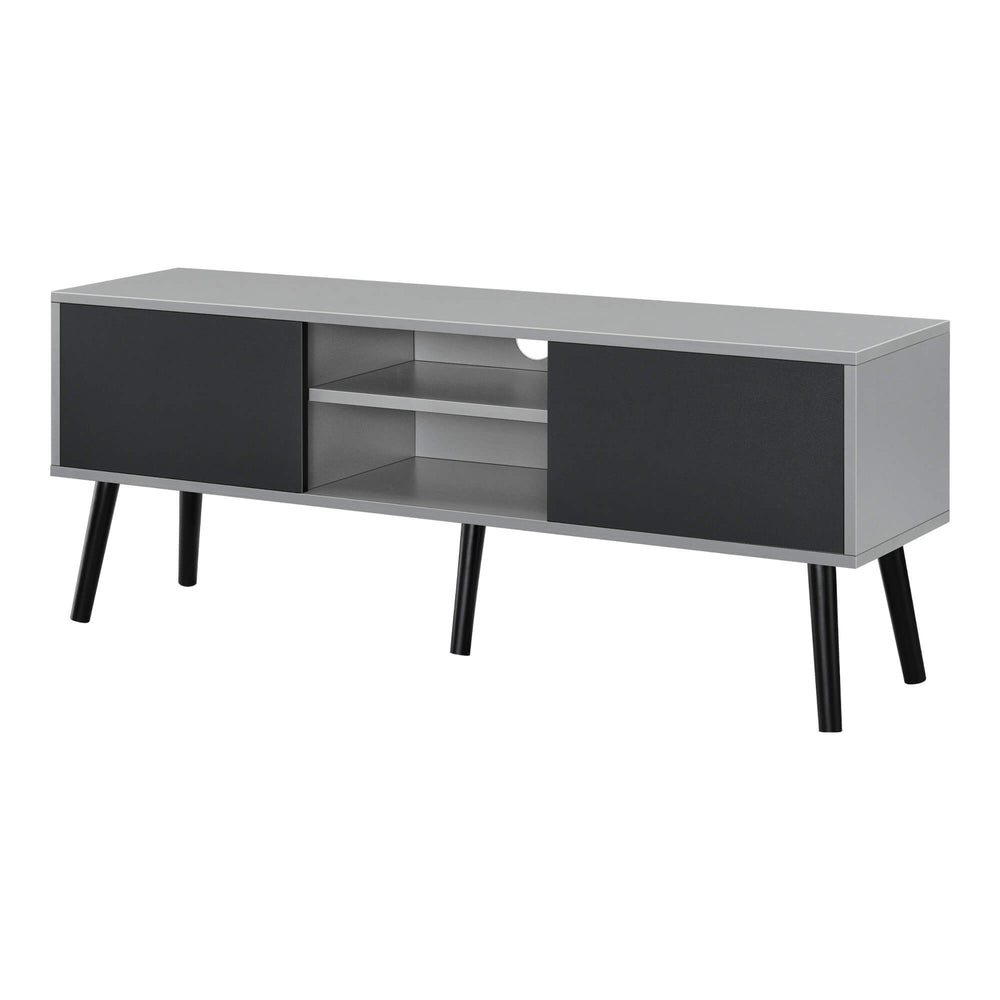 Fernsehtisch Eskilstuna 120 x 29.5 x 46.5 cm mit 2 Schranktüren