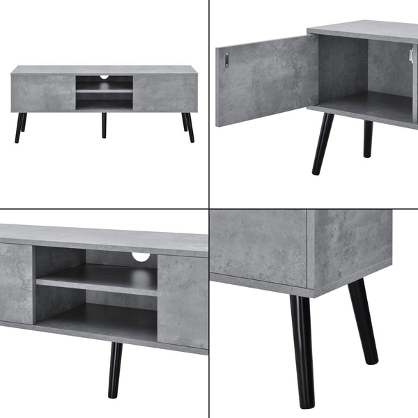 Fernsehtisch Eskilstuna 120 x 29.5 x 46.5 cm mit 2 Schranktüren