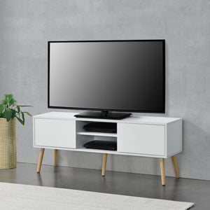 Fernsehtisch Eskilstuna 120 x 29.5 x 46.5 cm mit 2 Schranktüren