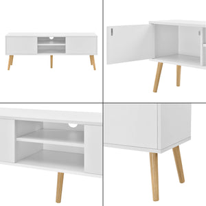 Fernsehtisch Eskilstuna 120 x 29.5 x 46.5 cm mit 2 Schranktüren