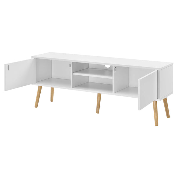 Fernsehtisch Eskilstuna 120 x 29.5 x 46.5 cm mit 2 Schranktüren