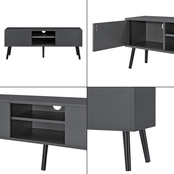 Fernsehtisch Eskilstuna 120 x 29.5 x 46.5 cm mit 2 Schranktüren