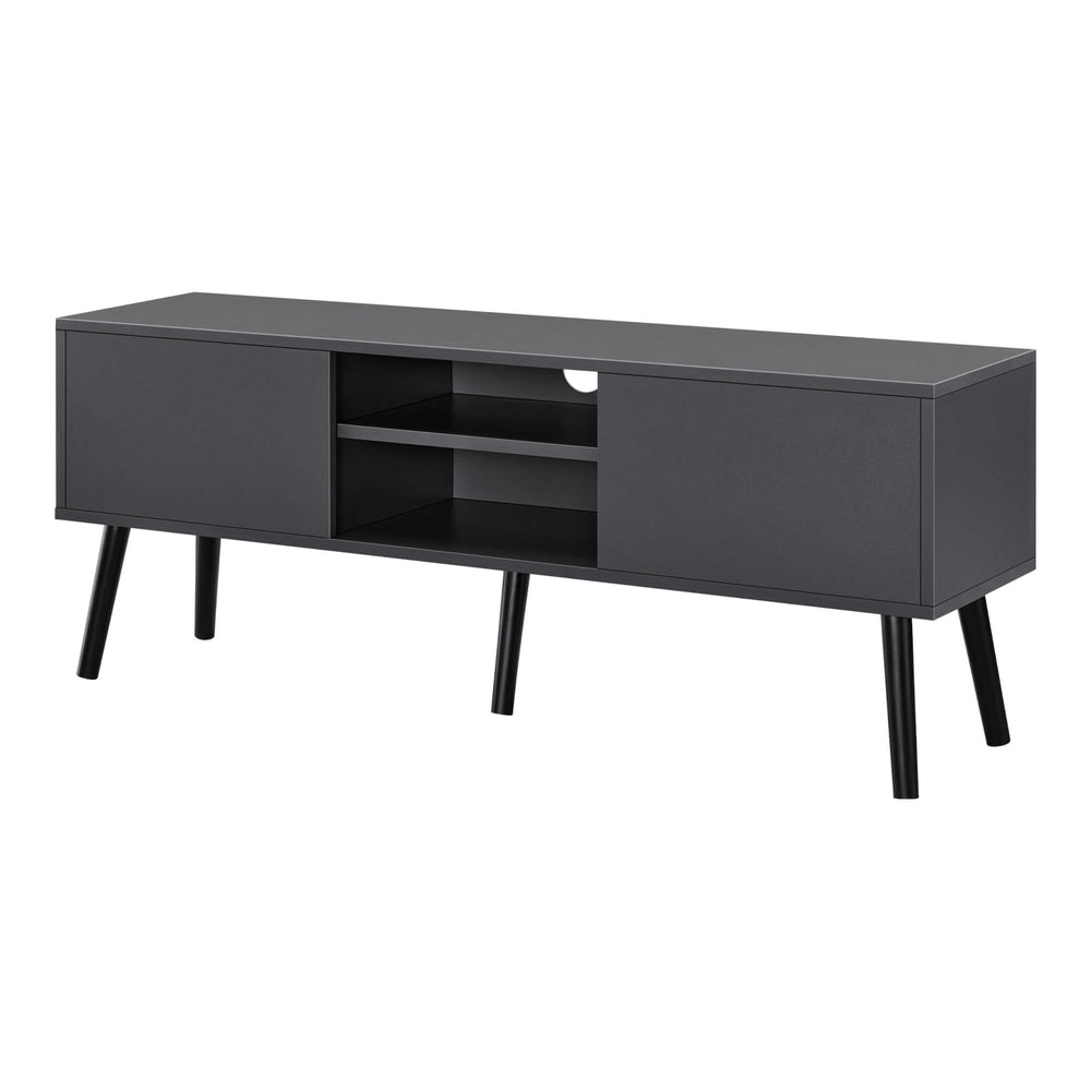Fernsehtisch Eskilstuna 120 x 29.5 x 46.5 cm mit 2 Schranktüren