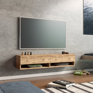 Fernsehtisch Laitila 140x31.5x29.5cm Eiche rustikal