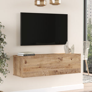 Fernsehtisch Lapinlahti 100x31.5x29.5cm Eiche rustikal