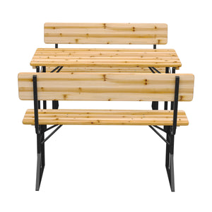 Festbank Bierzeltgarnitur Holz 119 x 45 cm
