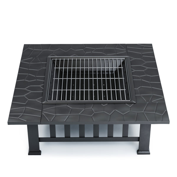Feuerschale ERIS mit Grillrost 81 x 81 cm