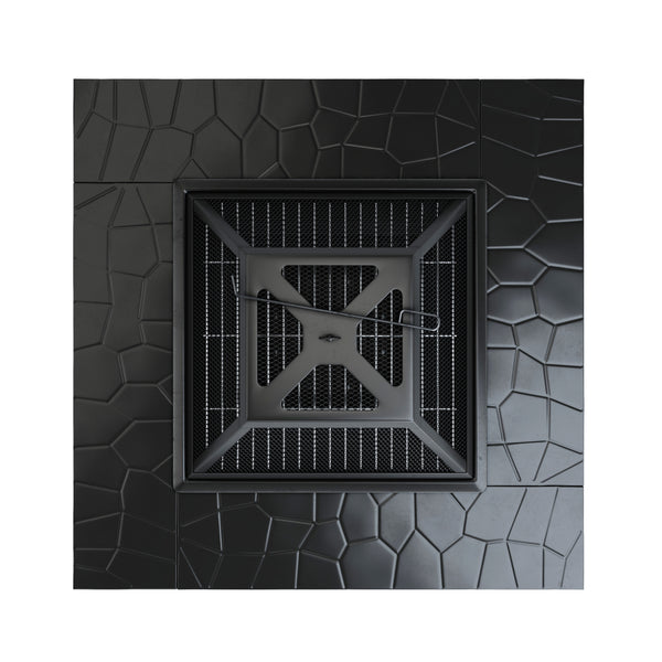 Feuerschale ERIS mit Grillrost 81 x 81 cm