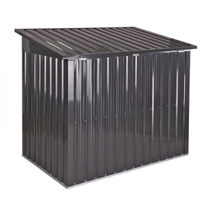 Dema - Metall Garten Mülltonnenbox Aufbewahrungsbox Gerätebox Box mit 2 Türen anthrazit