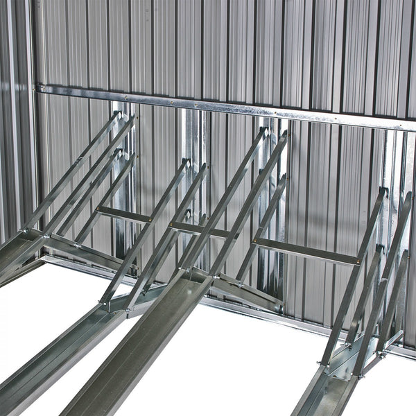 Dema - Fahrradgarage Fahrrad Garage Metallhaus anthrazit für 4 Fahrräder