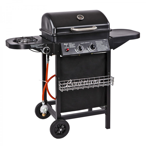 Dema - Gasgrill Gas Grill Grillwagen Barbecue BBQ 3 Flammen 8,7 kW 108x50x95 cm