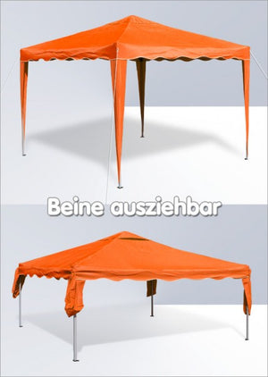 Alu/Metall Faltpavillon 3x3 Meter Orange