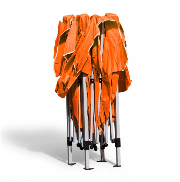 Alu/Metall Faltpavillon 3x3 Meter Orange