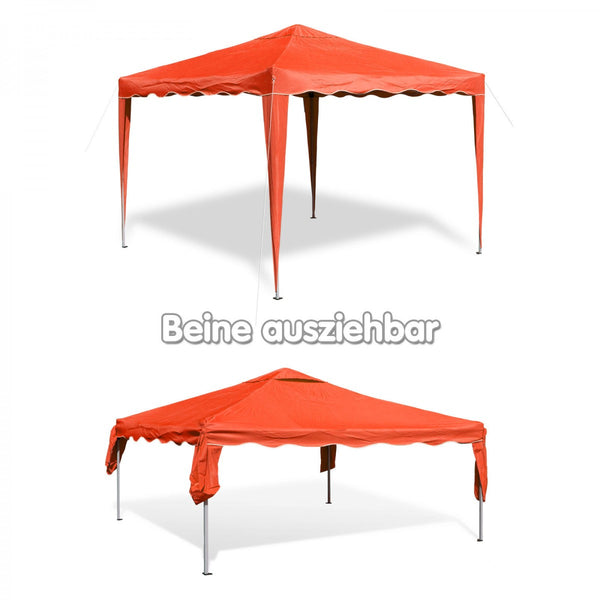 Dema - Alu/Metall Faltpavillon 3x3 Meter Terracotta