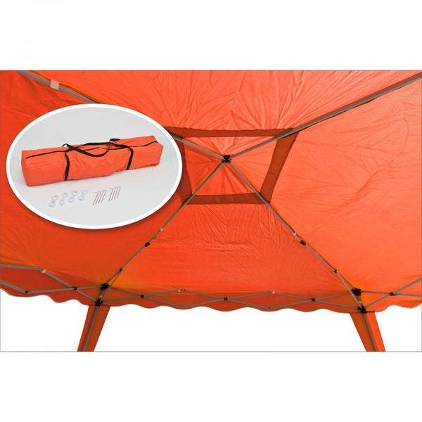 Dema - Alu/Metall Faltpavillon 3x3 Meter Terracotta