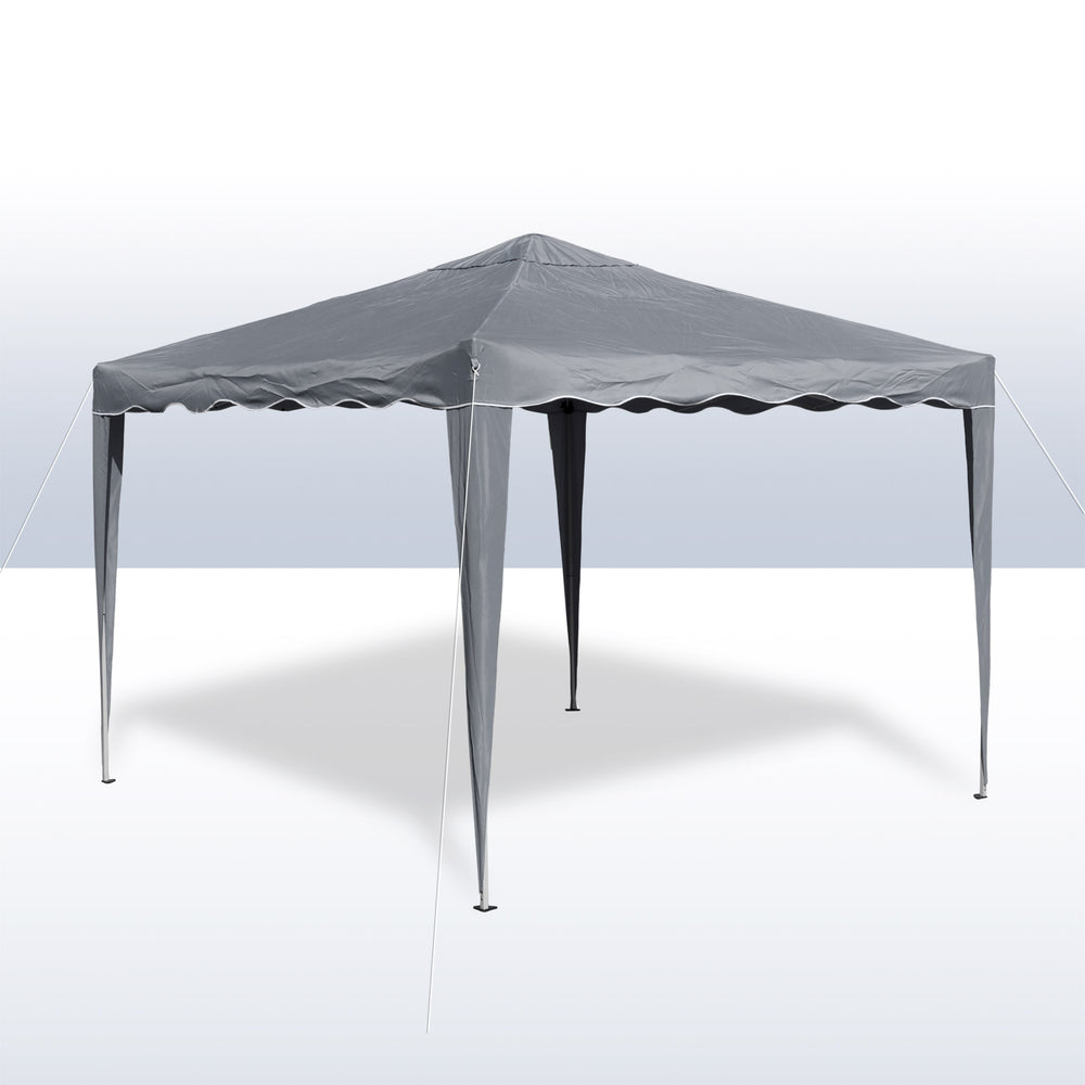 Alu/Metall Faltpavillon 3x3 Meter Grau