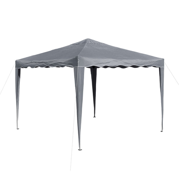 Alu/Metall Faltpavillon 3x3 Meter Grau