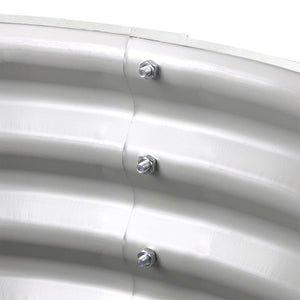 Dema - Hochbeet Pflanzbeet Gemüsebeet Pflanzkübel Pflanzkasten Cornwall Silber oval