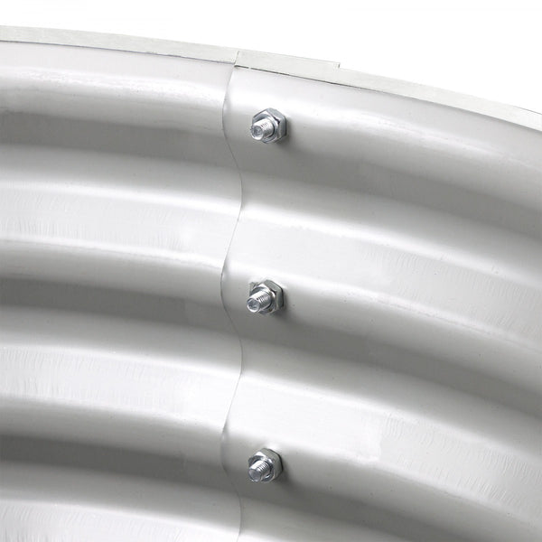 Dema - Hochbeet Pflanzbeet Gemüsebeet Pflanzkübel Pflanzkasten Cornwall Silber oval