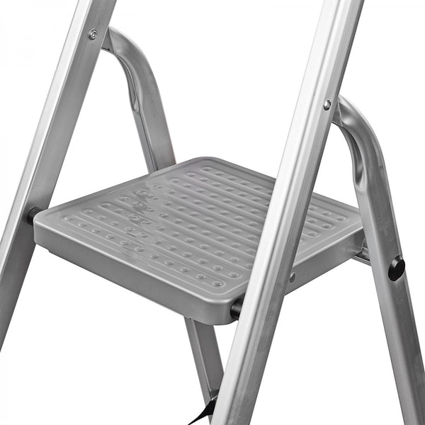 Dema - Alu - Haushaltsleiter Leiter Klapptritt Stehleiter Trittleiter 6 Stufen 150 kg