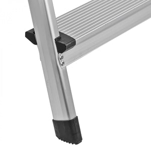 Dema - Alu - Haushaltsleiter Leiter Klapptritt Stehleiter Trittleiter 6 Stufen 150 kg