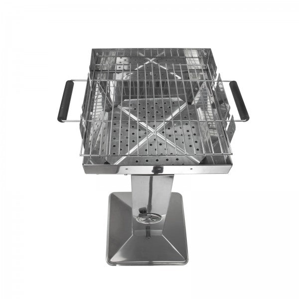 Säulengrill im Edelstahl Design ""Mérida