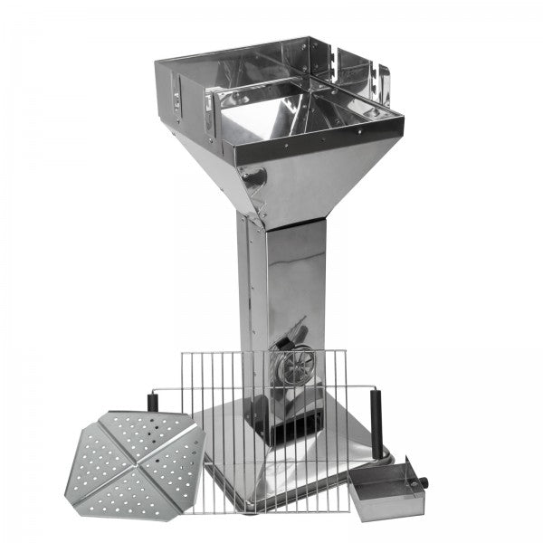 Säulengrill im Edelstahl Design ""Mérida