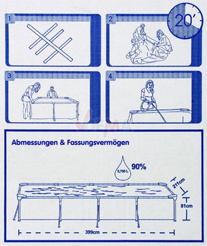 Swimmingpool 399x211x81 cm