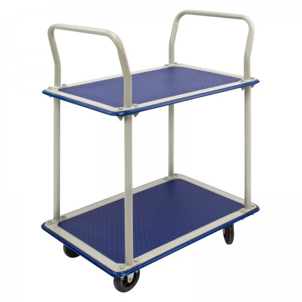 Platform trolley with 2 levels