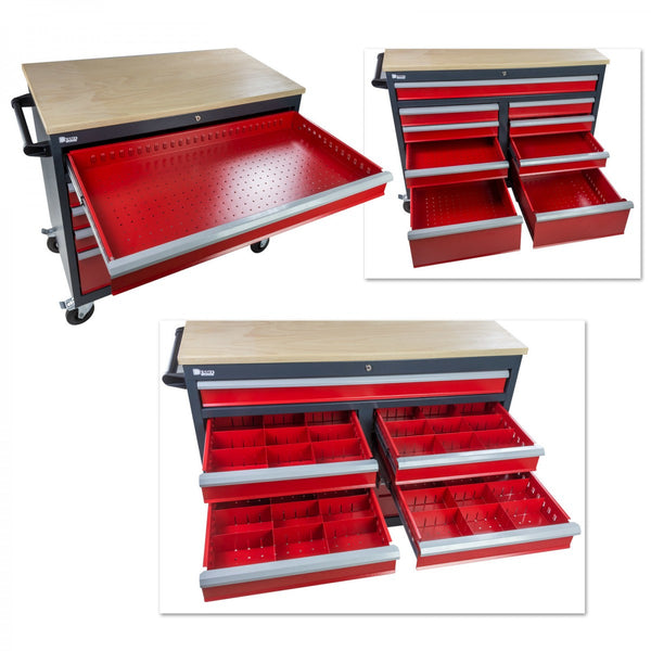 Dema - Mobile Werkbank Daniel mit 9 Schubladen