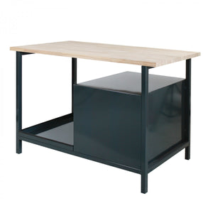 Dema - Werkbank Werktisch Aerbeitstisch Werkstatt Tisch Eko 1T rot anthrazit 120x60 cm