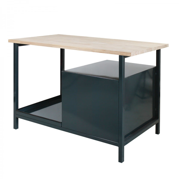Dema - Werkbank Werktisch Aerbeitstisch Werkstatt Tisch Eko 1T rot anthrazit 120x60 cm