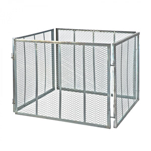 Dema - Garten Metallkomposter Gartenkomposter Komposter 106x106x81 cm vollverzinkt