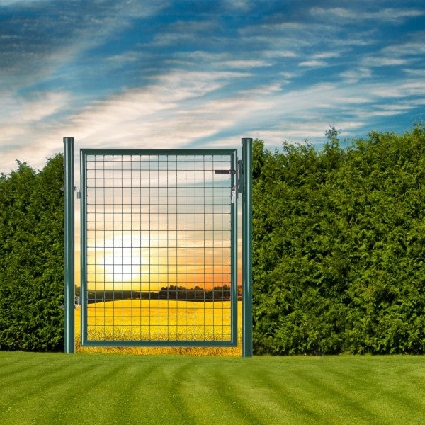 Cancello da giardino 100x120 cm verde muschio