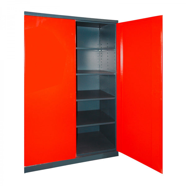 Dema - Schrank ''XXL'' anthrazit / rot 110x192x58