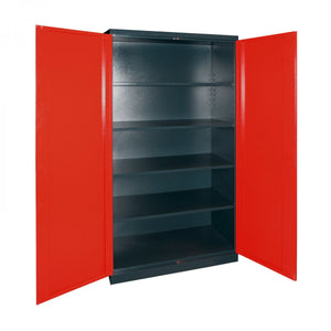 Dema - Schrank ''XXL'' anthrazit / rot 110x192x58