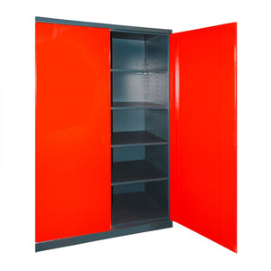 Dema - Schrank ''XL-B'' anthrazit/rot B110xH192xT38