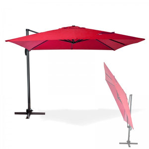 Ampelschirm Verona 3x3m Weinrot