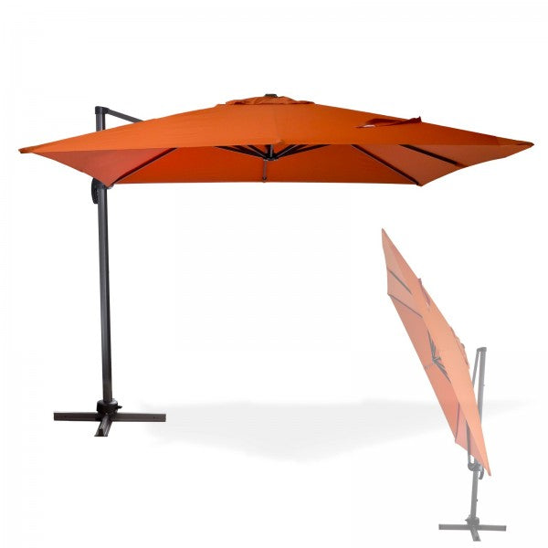 Ombrellone Verona 3x3m terracotta